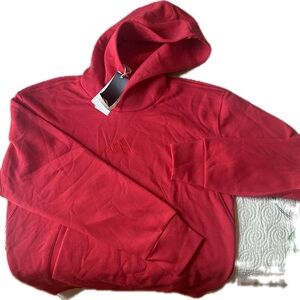 Adidas Red Mock Neck Pullover Sweater